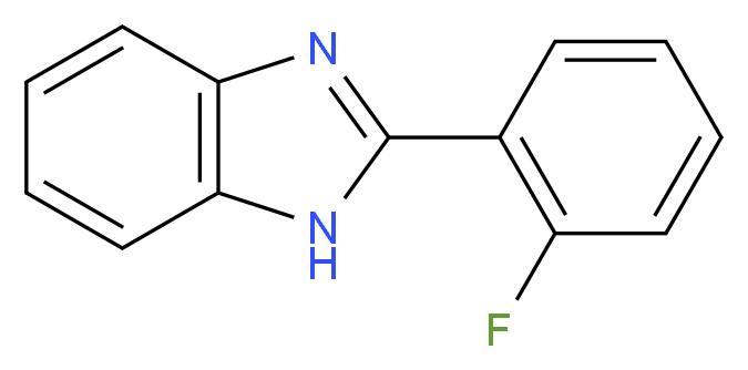 2-(2-fluorophenyl)-1H-1,3-benzodiazole_分子结构_CAS_321-51-7