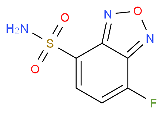 4-(Aminosulphonyl)-7-fluoro-2,1,3-benzoxadiazole_分子结构_CAS_91366-65-3)