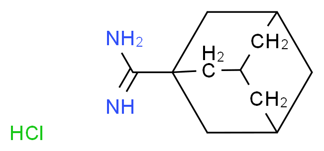 Adamantane-1-carboxamidine hydrochloride_分子结构_CAS_50417-14-6)
