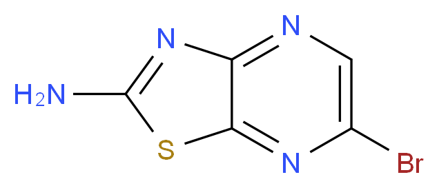 2-Amino-6-bromothiazolo[4,5-b]pyrazine_分子结构_CAS_112342-72-0)