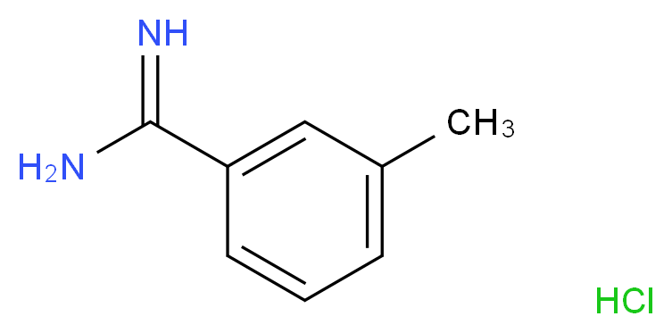 3-methylbenzene-1-carboximidamide hydrochloride_分子结构_CAS_20680-59-5