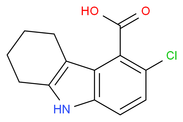 3-Chloro-6,7,8,9-tetrahydro-5H-carbazole-4-carboxylic acid_分子结构_CAS_)