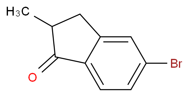 5-bromo-2-methyl-2,3-dihydro-1H-inden-1-one_分子结构_CAS_104107-22-4