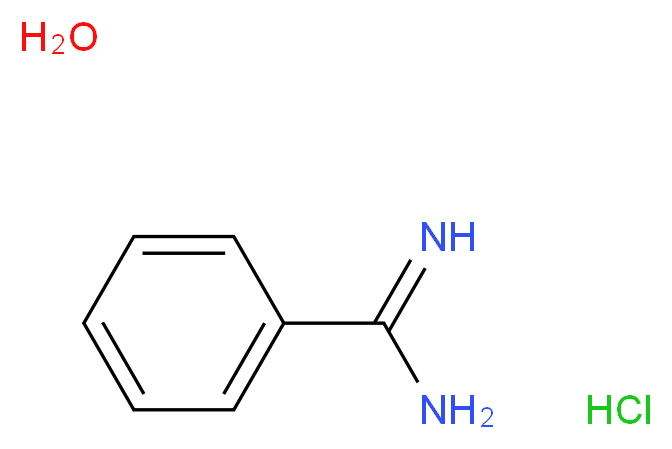 Benzenecarboximidamide hydrochloride hydrate_分子结构_CAS_206752-36-5)