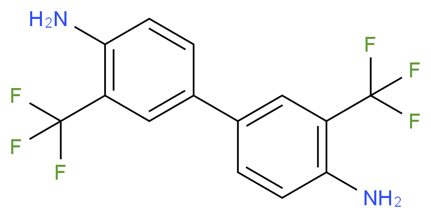 4-[4-amino-3-(trifluoromethyl)phenyl]-2-(trifluoromethyl)aniline_分子结构_CAS_346-88-3