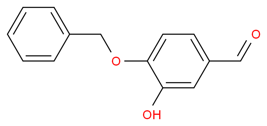 4-(benzyloxy)-3-hydroxybenzaldehyde_分子结构_CAS_4049-39-2