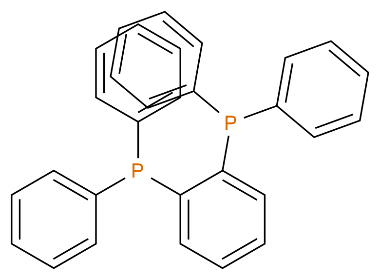 [2-(diphenylphosphanyl)phenyl]diphenylphosphane_分子结构_CAS_13991-08-7