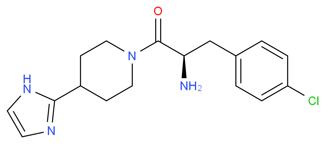 (2R)-3-(4-chlorophenyl)-1-[4-(1H-imidazol-2-yl)-1-piperidinyl]-1-oxo-2-propanamine_分子结构_CAS_)