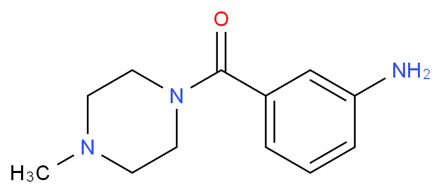 (3-Aminophenyl)(4-methyl-1-piperazinyl)methanone_分子结构_CAS_)