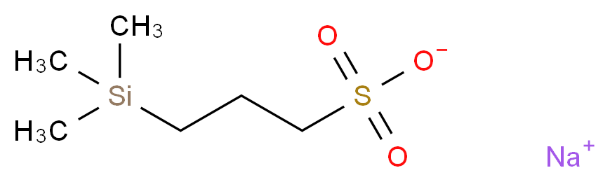 sodium 3-(trimethylsilyl)propane-1-sulfonate_分子结构_CAS_2039-96-5