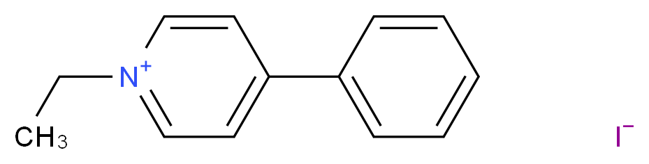 1-ethyl-4-phenylpyridin-1-ium iodide_分子结构_CAS_39795-01-2