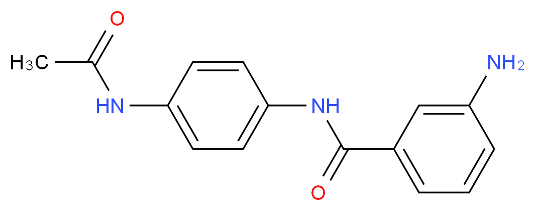 N-[4-(Acetylamino)phenyl]-3-aminobenzamide_分子结构_CAS_)