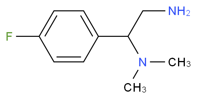 1-(4-Fluoro-phenyl)-N*1*,N*1*-dimethyl-ethane-1,2-diamine_分子结构_CAS_842954-71-6)