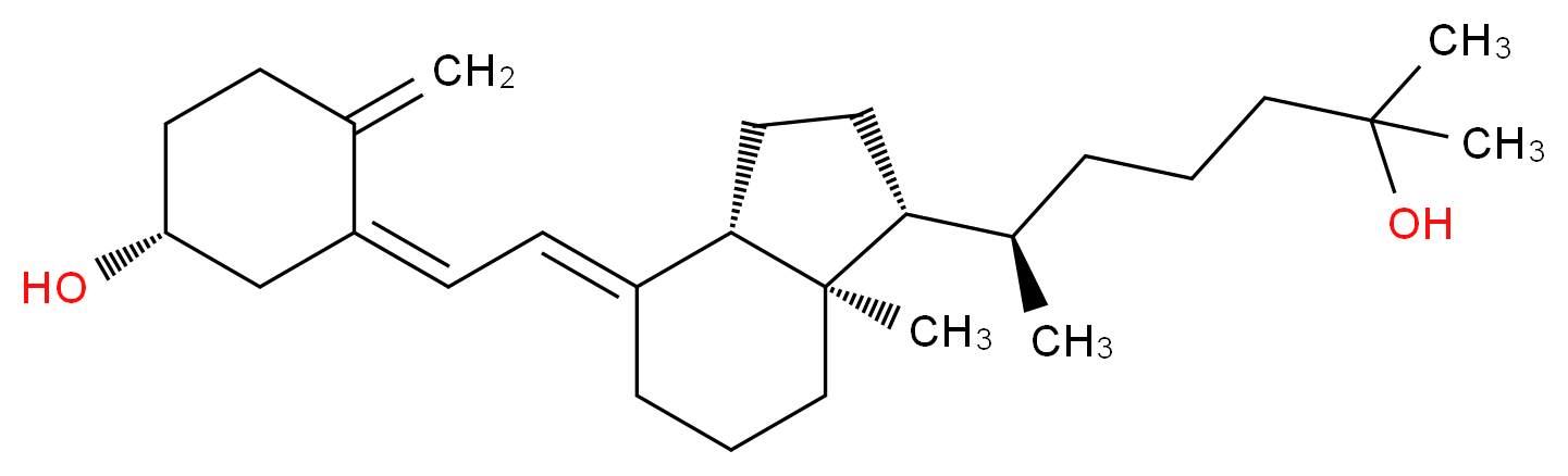 (3b,5Z,7E)- 9,10-Secocholesta-5,7,10(19)-triene-3,25-diol_分子结构_CAS_19356-17-3)