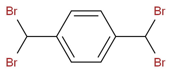 1,4-di(dibromomethyl)benzene_分子结构_CAS_1592-31-0)