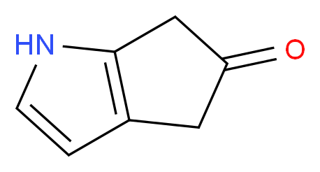 1H,4H,5H,6H-cyclopenta[b]pyrrol-5-one_分子结构_CAS_313663-81-9