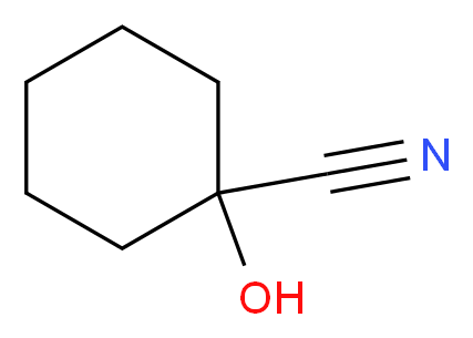 1-hydroxycyclohexane-1-carbonitrile_分子结构_CAS_931-97-5