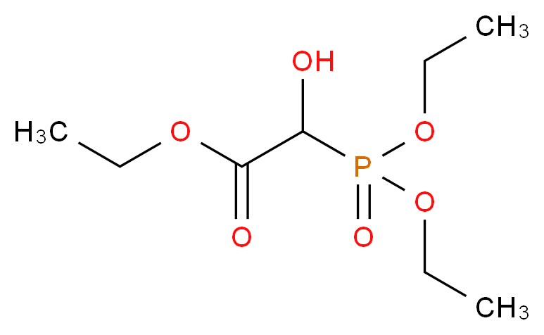 ethyl 2-(diethoxyphosphoryl)-2-hydroxyacetate_分子结构_CAS_162246-79-9