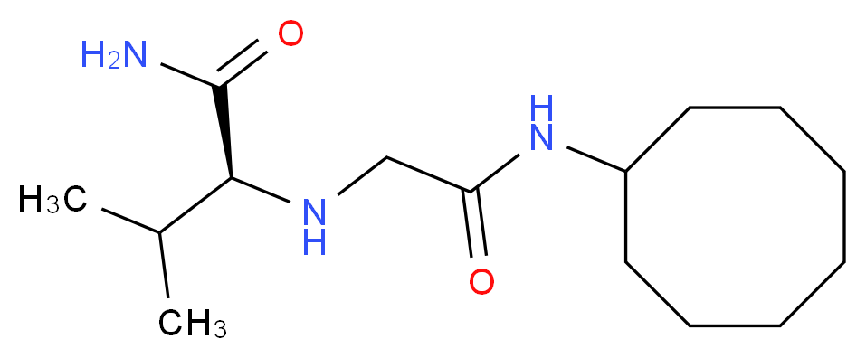 (2S)-2-{[2-(cyclooctylamino)-2-oxoethyl]amino}-3-methylbutanamide_分子结构_CAS_)