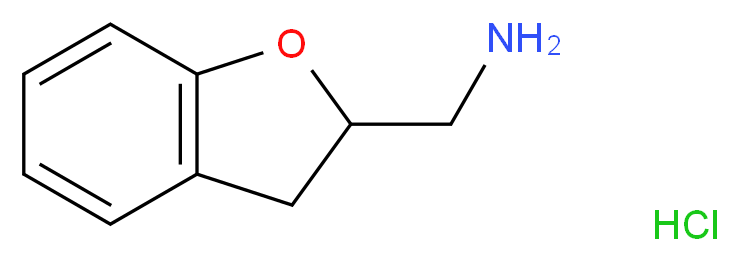 2-(Aminomethyl)-2,3-dihydrobenzo[b]furan hydrochloride 97%_分子结构_CAS_19997-54-7)