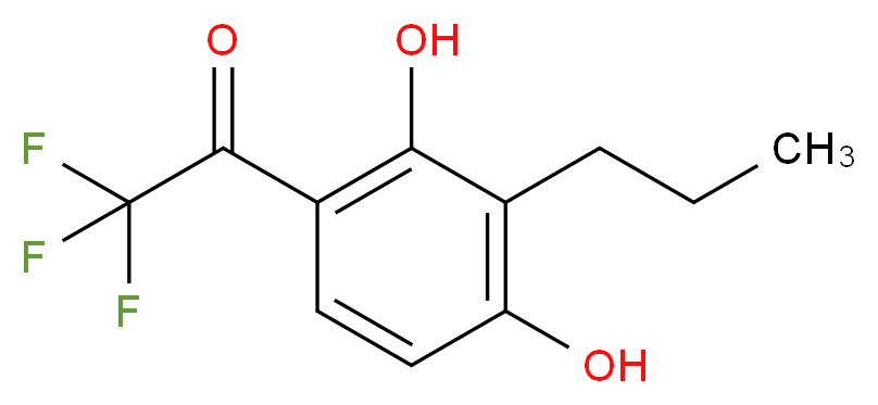 1-(2,4-dihydroxy-3-propylphenyl)-2,2,2-trifluoroethan-1-one_分子结构_CAS_65239-69-2