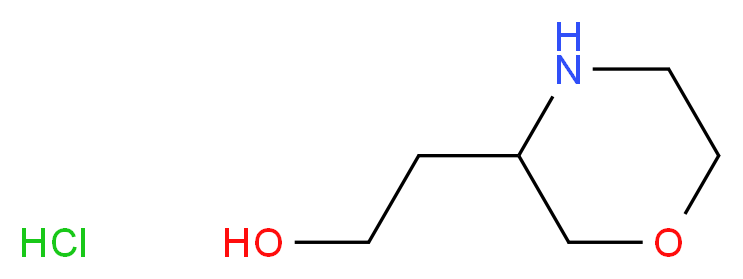 2-(Morpholin-3-yl)ethanol hydrochloride_分子结构_CAS_)