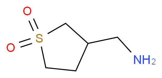 1-(1,1-dioxidotetrahydro-3-thienyl)methanamine_分子结构_CAS_45697-13-0)