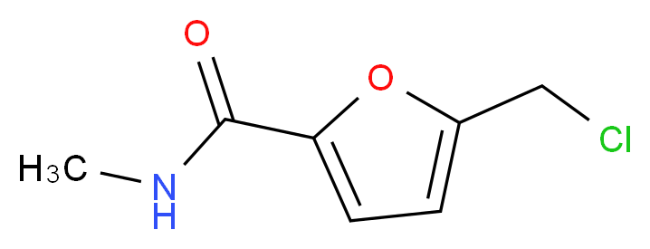 5-(chloromethyl)-N-methylfuran-2-carboxamide_分子结构_CAS_872358-20-8