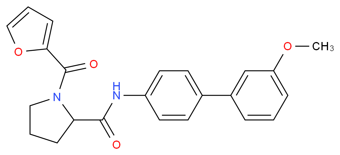 1-(2-furoyl)-N-(3'-methoxy-4-biphenylyl)prolinamide_分子结构_CAS_)