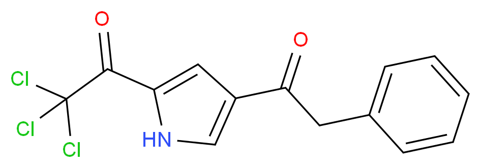 2,2,2-Trichloro-1-[4-(2-phenylacetyl)-1H-pyrrol-2-yl]-1-ethanone_分子结构_CAS_)