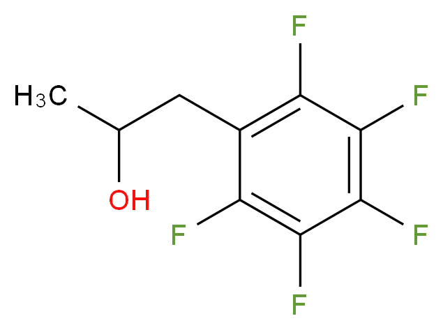 1-(pentafluorophenyl)propan-2-ol_分子结构_CAS_1988-60-9