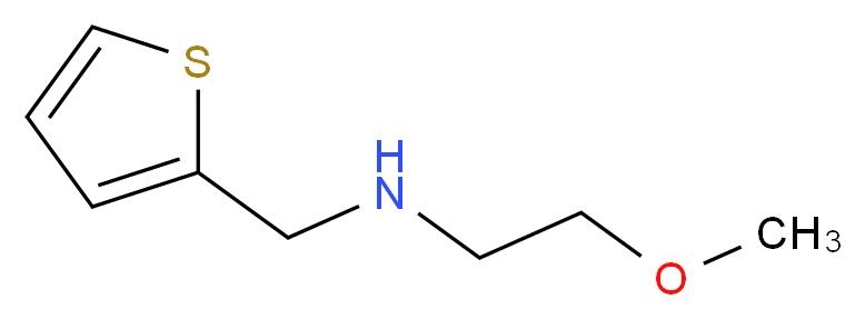 (2-methoxyethyl)(thiophen-2-ylmethyl)amine_分子结构_CAS_852399-96-3