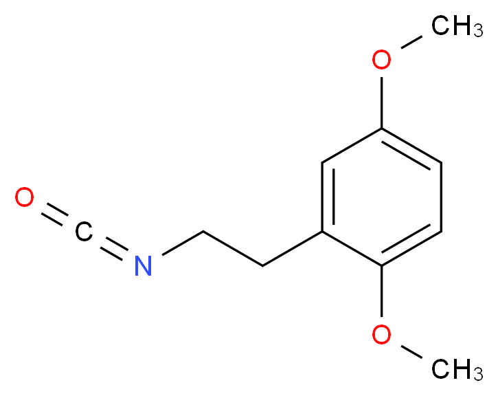 2-(2-isocyanatoethyl)-1,4-dimethoxybenzene_分子结构_CAS_480439-35-8