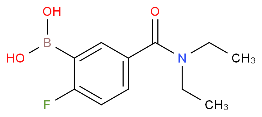 [5-(diethylcarbamoyl)-2-fluorophenyl]boronic acid_分子结构_CAS_874289-47-1