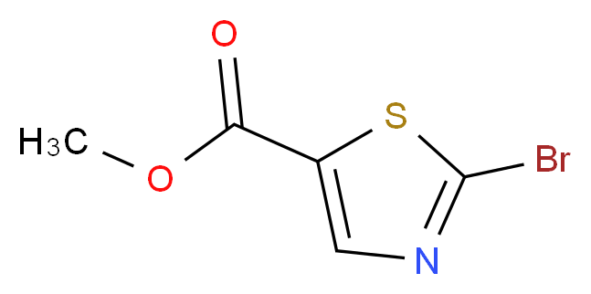 methyl 2-bromo-1,3-thiazole-5-carboxylate_分子结构_CAS_54045-74-8