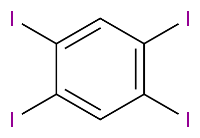 1,2,4,5-Tetraiodobenzene_分子结构_CAS_636-31-7)