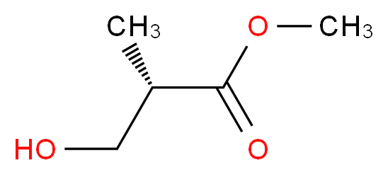 (S)-(+)-3-羟基-2-甲基丙酸甲酯_分子结构_CAS_80657-57-4)