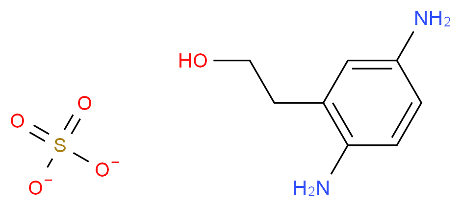 2-(2,5-DiaMinophenyl)ethanol sulfate_分子结构_CAS_93841-25-9)