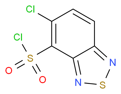 5-chloro-2,1,3-benzothiadiazole-4-sulfonyl chloride_分子结构_CAS_100130-48-1