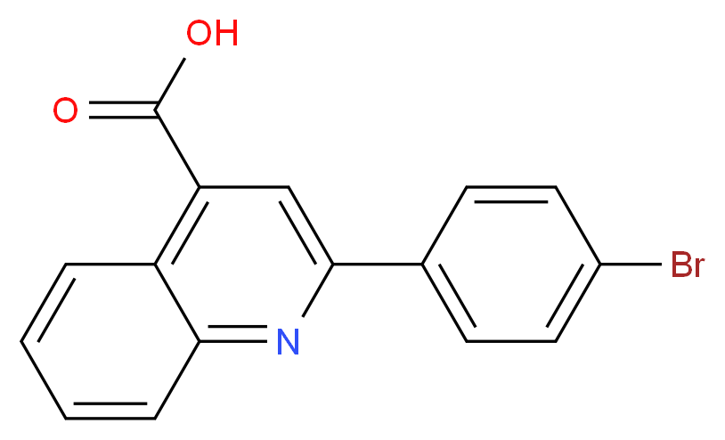 2-(4-bromophenyl)quinoline-4-carboxylic acid_分子结构_CAS_103914-52-9