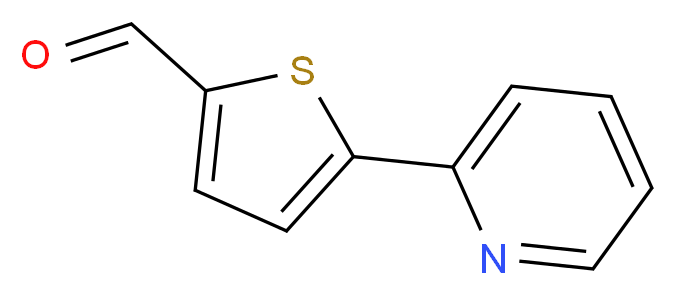 5-(pyridin-2-yl)thiophene-2-carbaldehyde_分子结构_CAS_132706-12-8