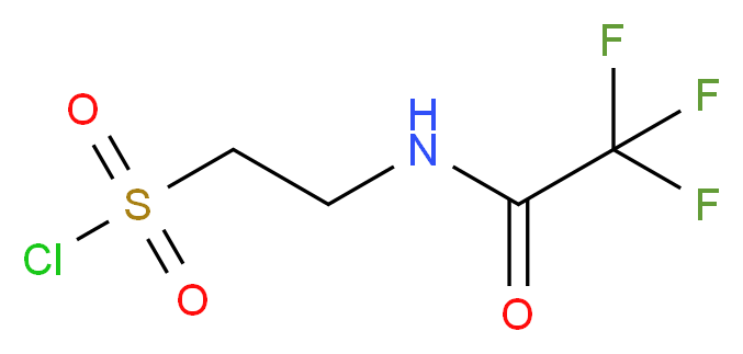 2-(2,2,2-trifluoroacetamido)ethanesulfonyl chloride_分子结构_CAS_70107-51-6)