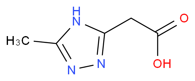 2-(5-Methyl-4H-1,2,4-triazol-3-yl)acetic acid_分子结构_CAS_720706-28-5)