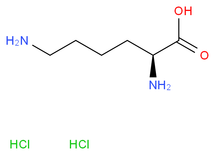 L-LYSINE DIHYDROCHLORIDE_分子结构_CAS_657-26-1)