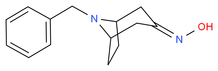 N-[(3Z)-8-benzyl-8-azabicyclo[3.2.1]octan-3-ylidene]hydroxylamine_分子结构_CAS_76272-34-9