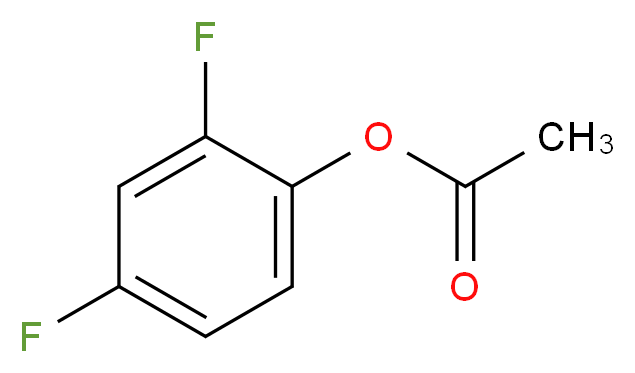 2,4-difluorophenyl acetate_分子结构_CAS_36914-77-9