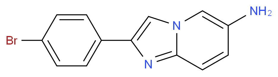 2-(4-Bromophenyl)imidazo[1,2-a]pyridin-6-ylamine_分子结构_CAS_885950-52-7)