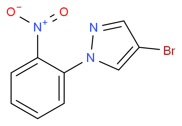 4-bromo-1-(2-nitrophenyl)-1H-pyrazole_分子结构_CAS_957034-96-7)