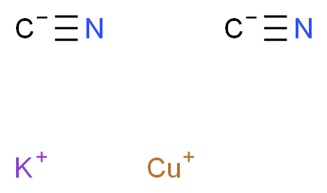 $l^{1}-copper(1+) ion potassium bis(iminomethanide)_分子结构_CAS_13682-73-0