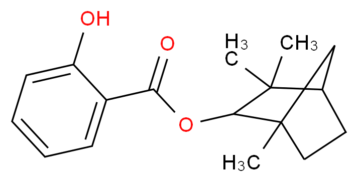 FENCHYL SALICYLATE_分子结构_CAS_7462-24-0)